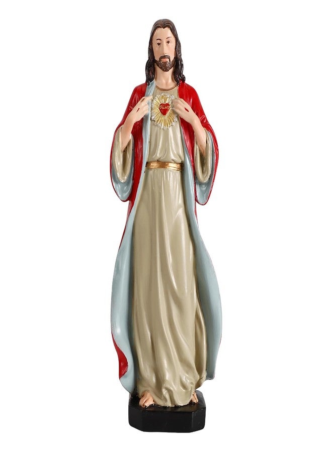 TALPGOD Sacred Heart of Jesus Statue,6 Inch Jesus Christ Figurines Statue Catholic Altar Home Decor,Sagrado Corazón De Jesus-Estatua Hand Painted Renaissance Sculpture Collection - Image 1